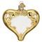 Old World Christmas 3.25 In 50Th Anniversary Heart Christmas Tree Ornament , Wedding Golden
